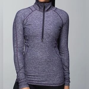 Lululemon athletica Race Your Pace Violet Long Sleeve Jacket Half‎ Zipper Sz 6